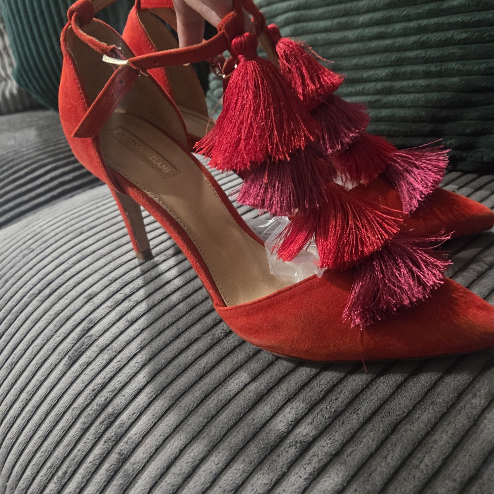 ANTONIO MELANI Red Tassel Heels
